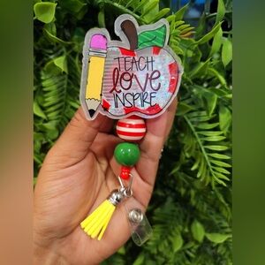 Colorful Teacher Badge Reel